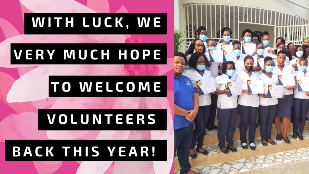 With luck, we very much hope to welcome volunteers back this year. 