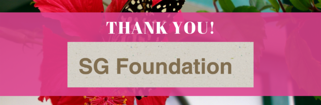 Thank you SG Foundation